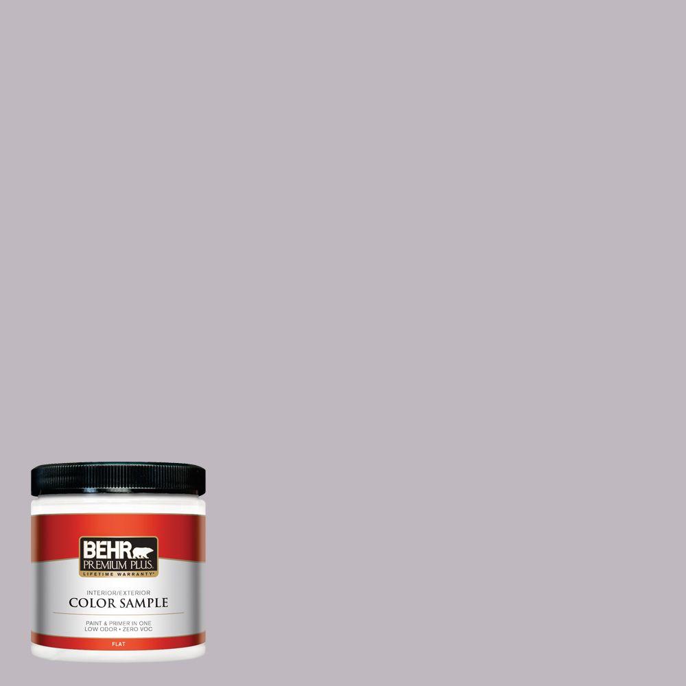 Behr Premium Plus 8 Oz N570 2 Standing Ovation Flat Interior Exterior Paint And Primer In One Sample