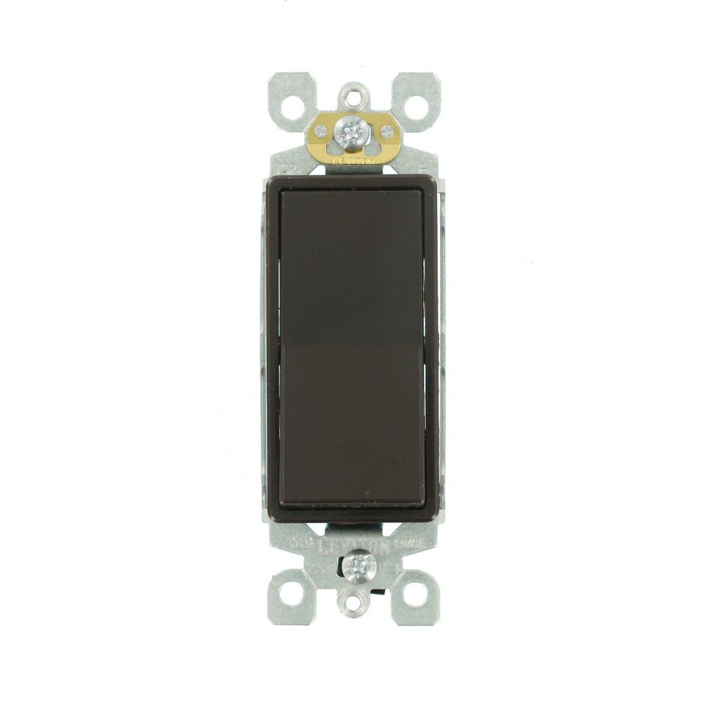 Leviton Decora 15 Amp 3-Way Switch, Brown (15-Pack) by Leviton