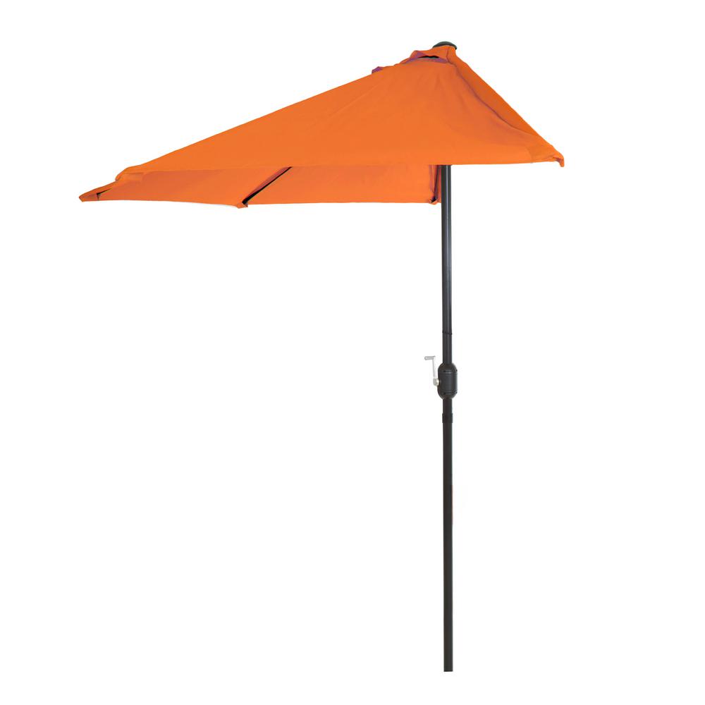 orange outdoor patio umbrella