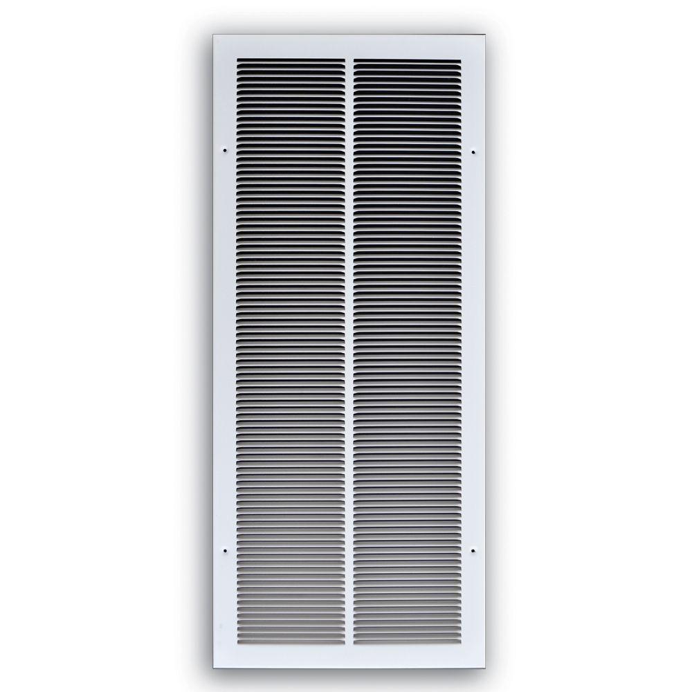 TruAire 16 in. x 25 in. White 1/3 in. Fin Spaced Return Air GrilleH173