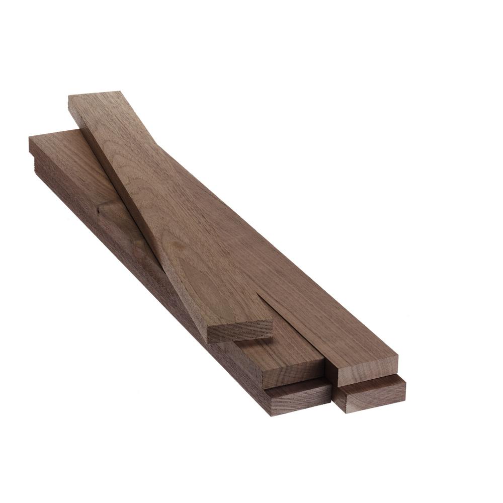 Walnut Earance Boards Planks Lumber Composites The Home 0 75 In X 2 5 36 Walnut S4s Pack