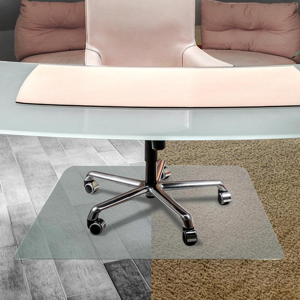 Unomat Anti Slip Rectangular Chair Mat Hard Floors And Carpet