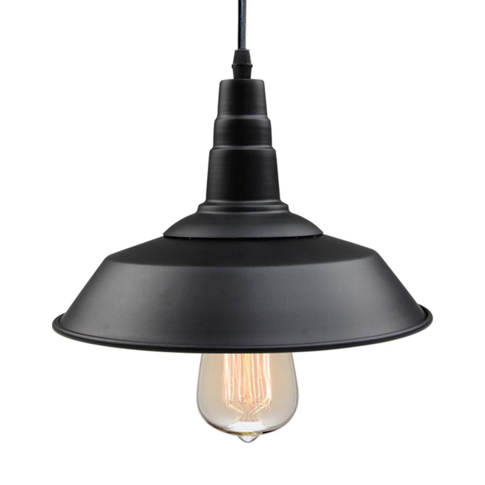 Lnc 1 Light Black Indoor Ceiling Barn Pendant Light A0190701 The