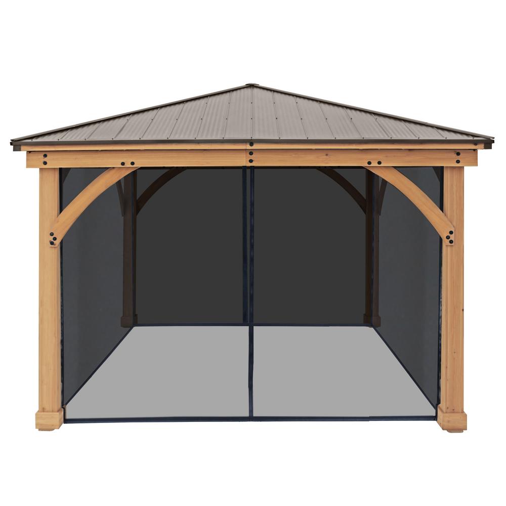 ft gazebo mosquito meridian mesh kit yardistry