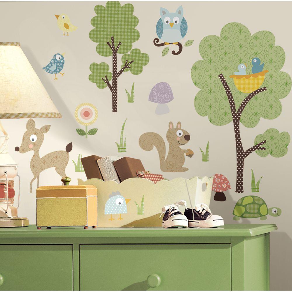 woodland creature wall decals