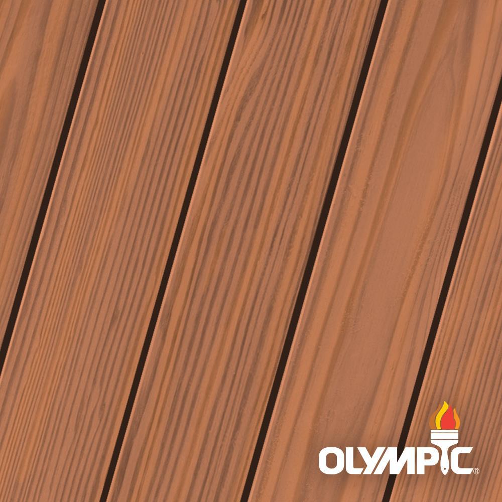 Olympic Maximum 1 Gal Redwood Exterior Stain And Sealant In One