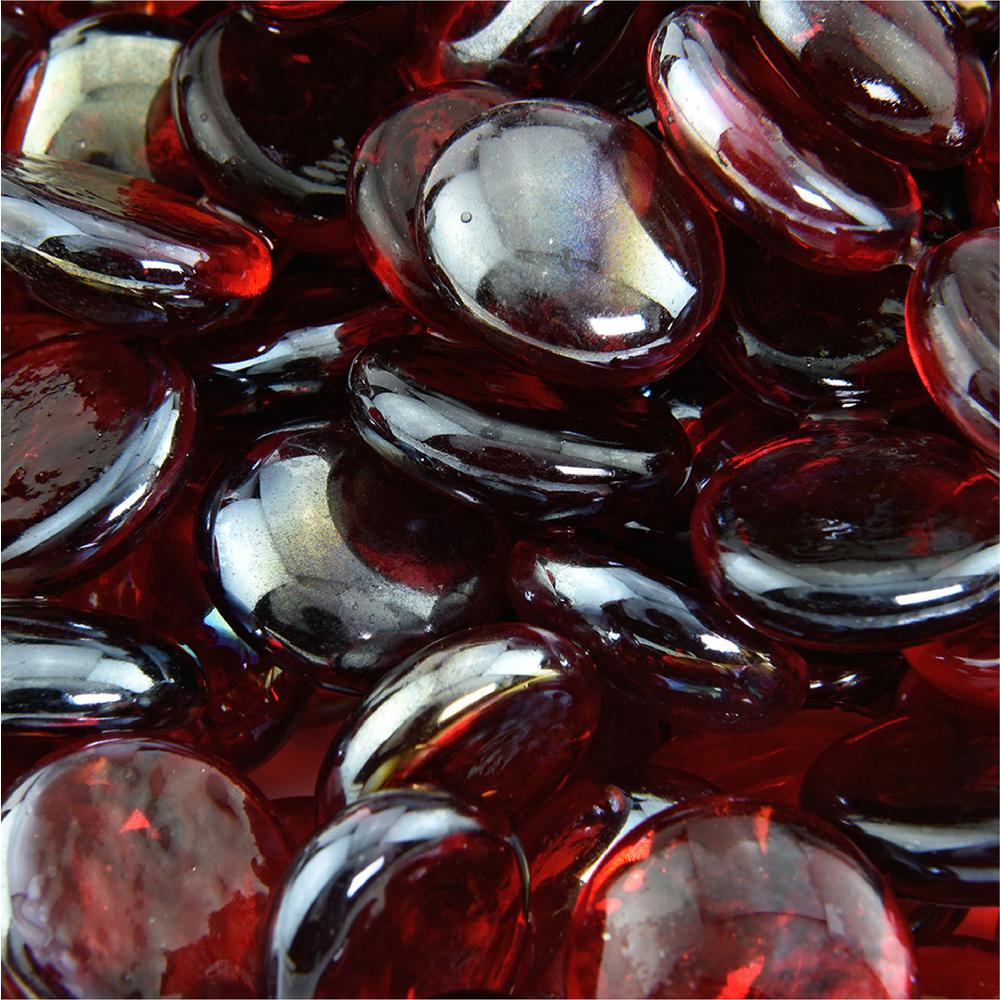 Fire Pit Essentials 10 lbs. SemiReflective Ruby Fire Glass Beads for