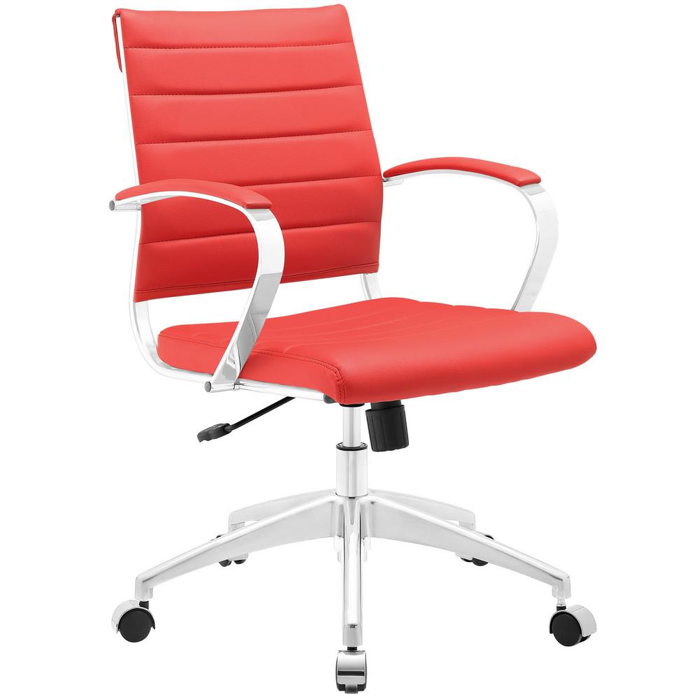 Modway Jive Mid Back Office Chair In Red Eei 273 The