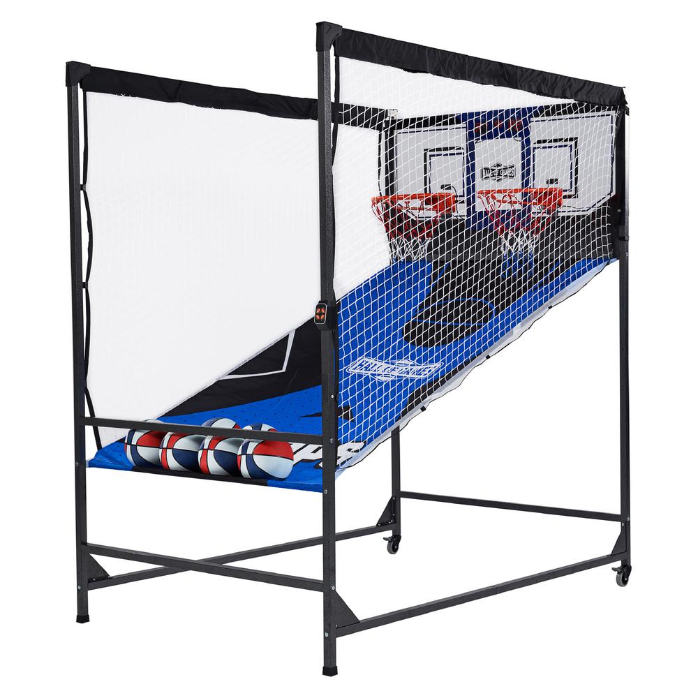 Hall of Games - Premium 2-Player Arcade Cage Basketball Game