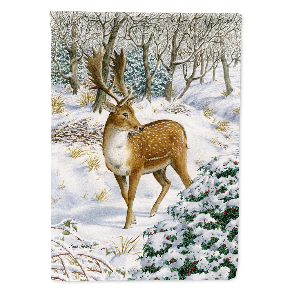 Caroline's Treasures 28 in. x 40 in. Polyester Fallow Buck Deer Flag