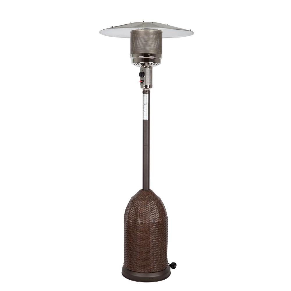 Fire Sense 46 000 Btu Mocha Propane Gas Patio Heater With All