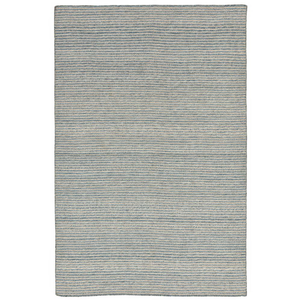 Sanora Mini Stripe Denim 8 Ft X 12 Rectangle Indoor Outdoor Area Rug