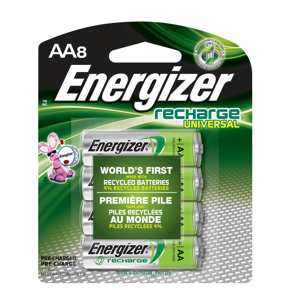 Energizer AA8 1.2-Volt Rechargeable Universal Battery by Energizer