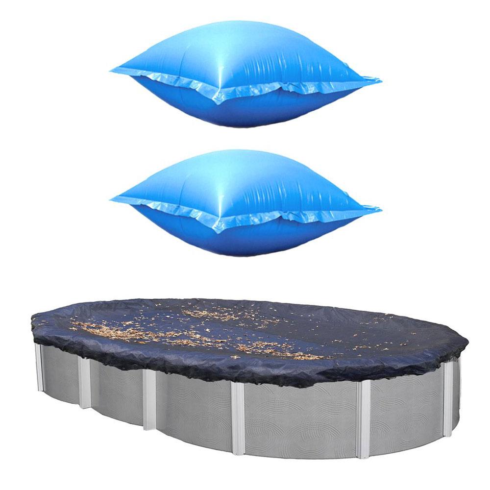 15 Ft X 30 Ft Oval Swimming Pool Above Ground Leaf Cover And