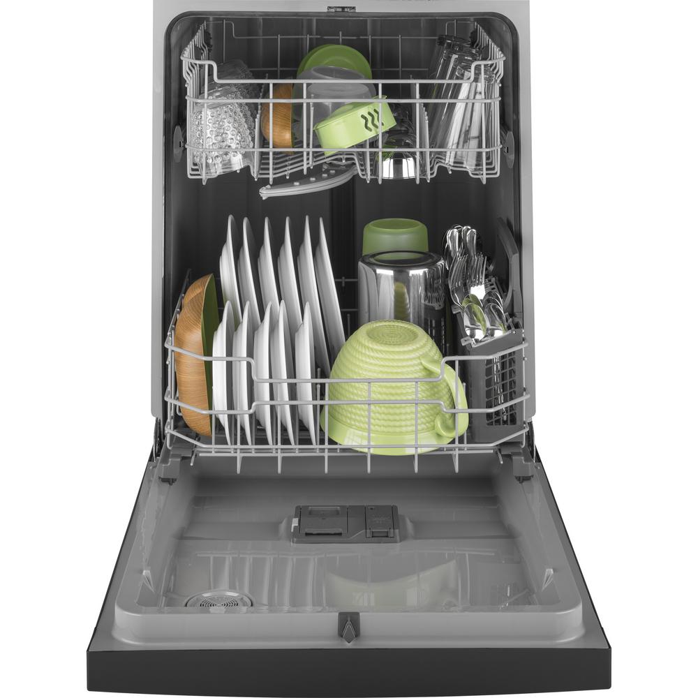 Ge 24 In Front Control Built In Tall Tub Dishwasher In Black 59