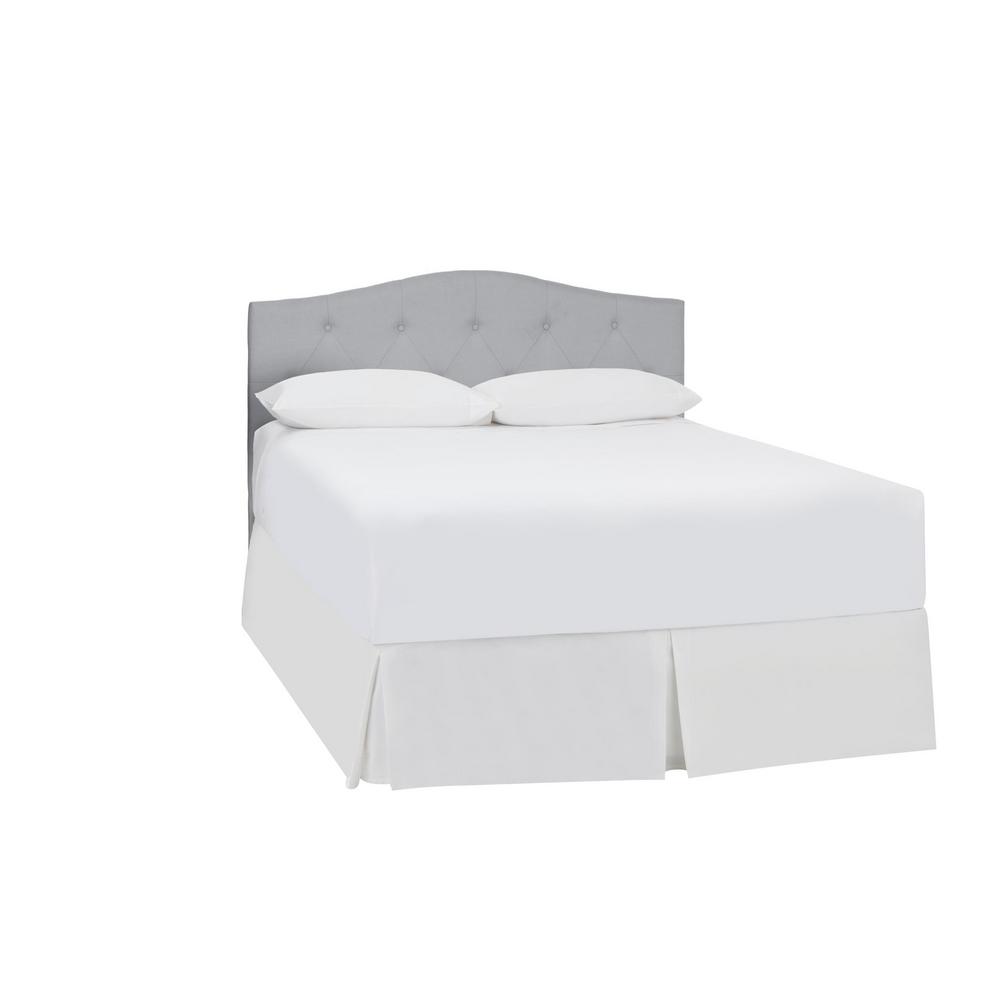 Plumridge Raindrop Blue Upholstered King Curved Back Headboard With Tufting 77 8 In W X 57 3 H