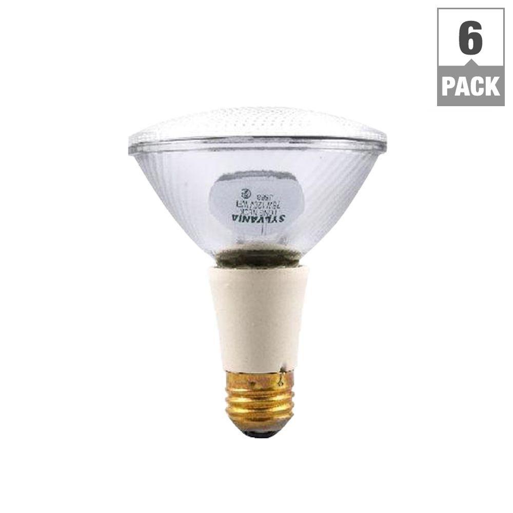 Sylvania 60Watt Halogen PAR30LN Flood Light Bulb (6Pack)16173.0