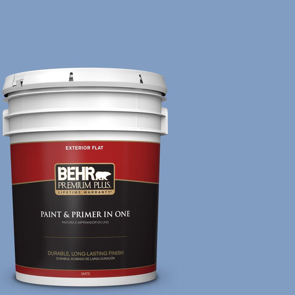 BEHR MARQUEE 5gal. 560F5 Bleached Denim Flat Exterior Paint445405