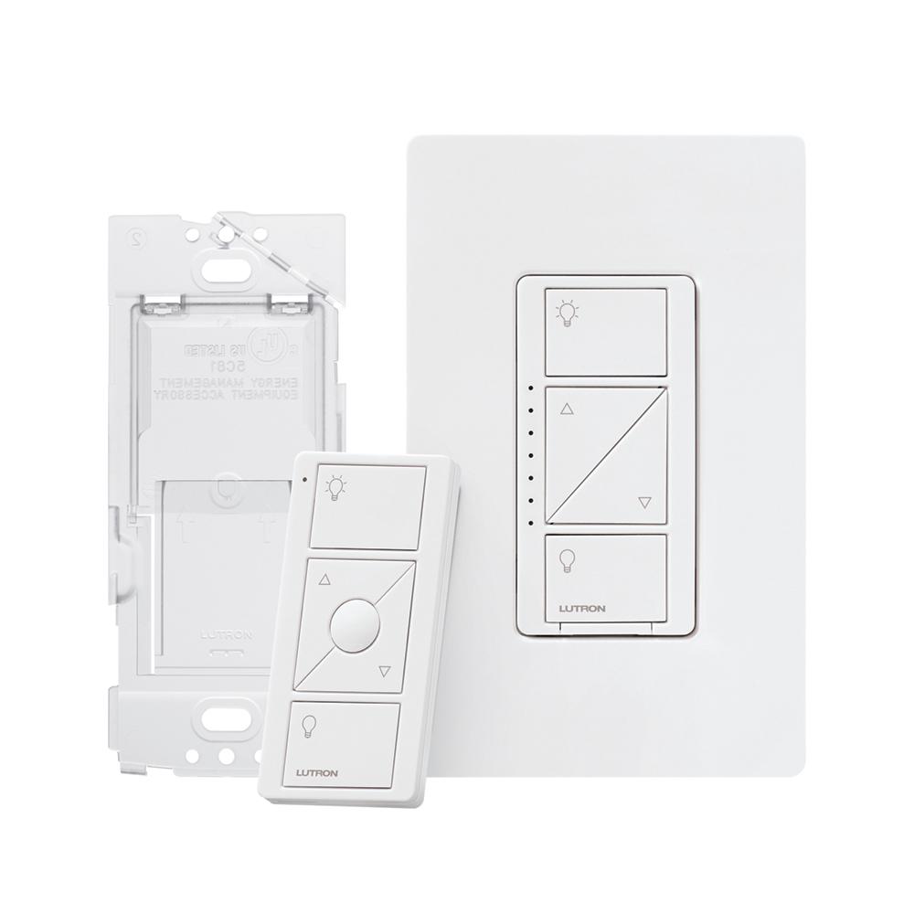 Lutron Caseta Deluxe Smart Switch Kit with Smart Bridge, 2 Smart