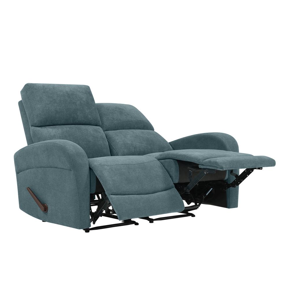 ProLounger Caribbean Blue Chenille Recliner Loveseat (2Seat)RCL53