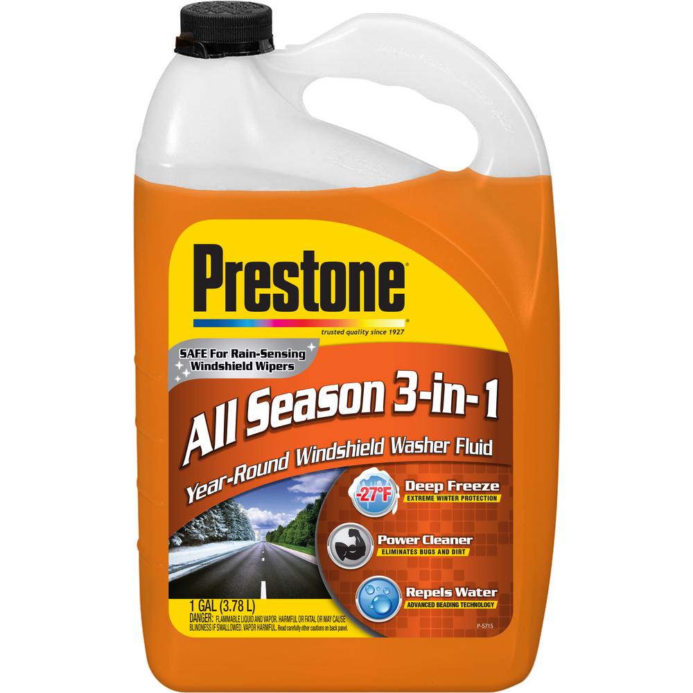 Prestone 128 Fl. Oz. 3-in-1 Windshield Washer Fluid