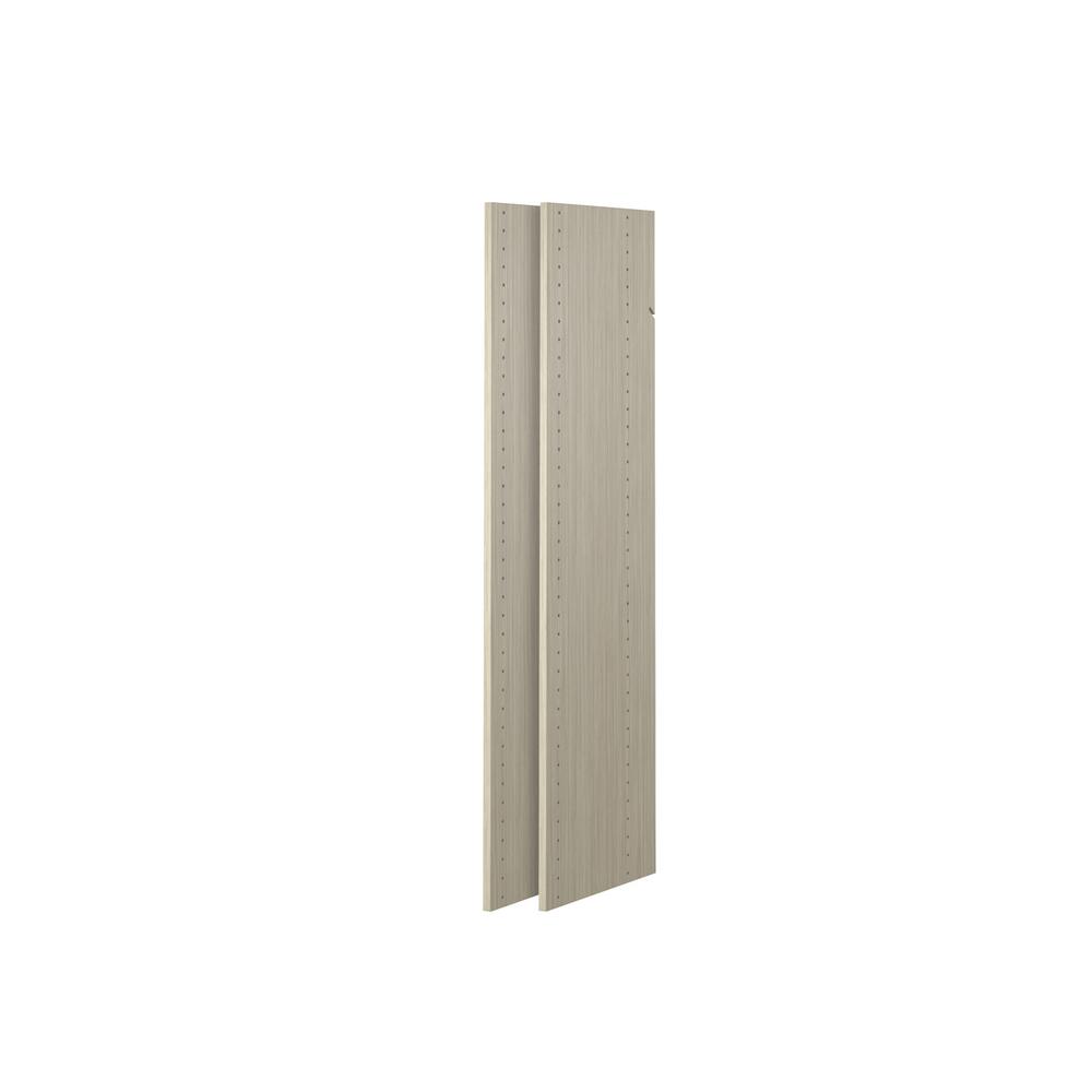 Side And Wall Panels Wood Closet Shelves The Rustic Grey Wood Vertical Panels 2 Pack