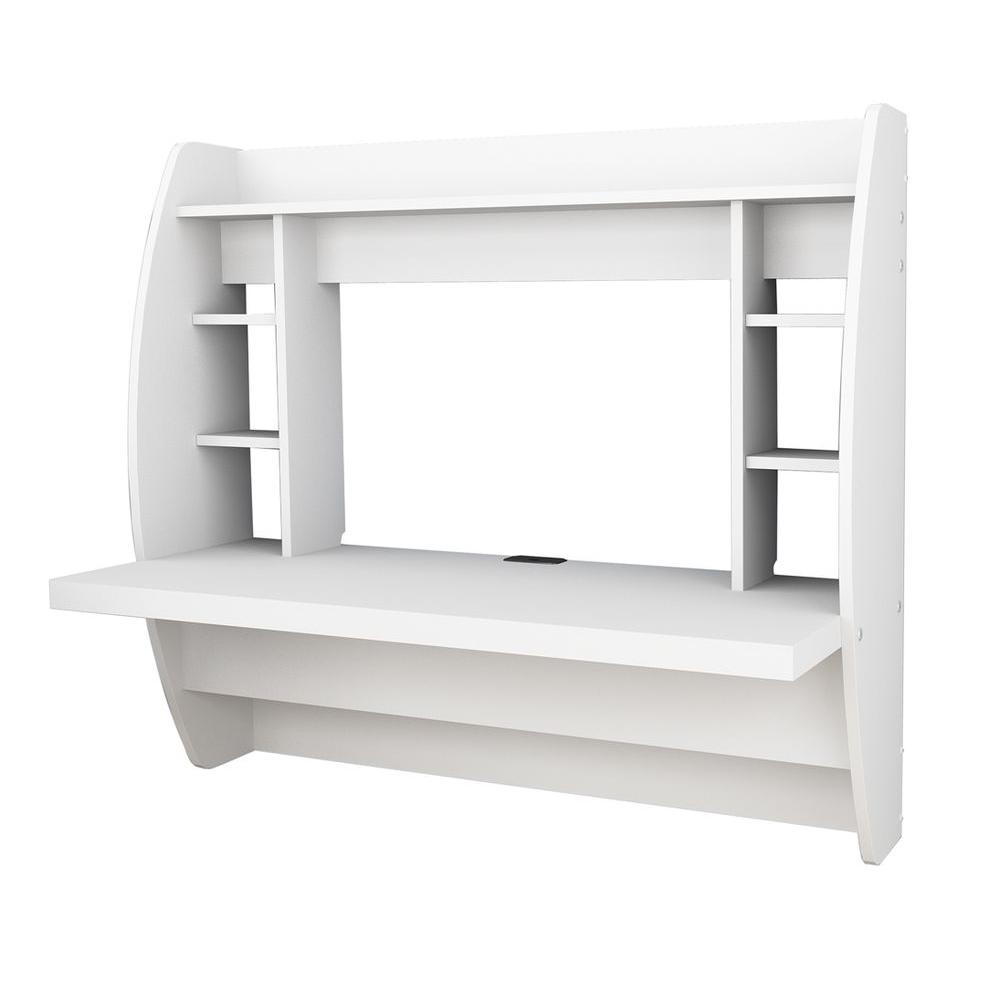 Prepac White Desk With Shelves Wehw 0200 1 The Home Depot