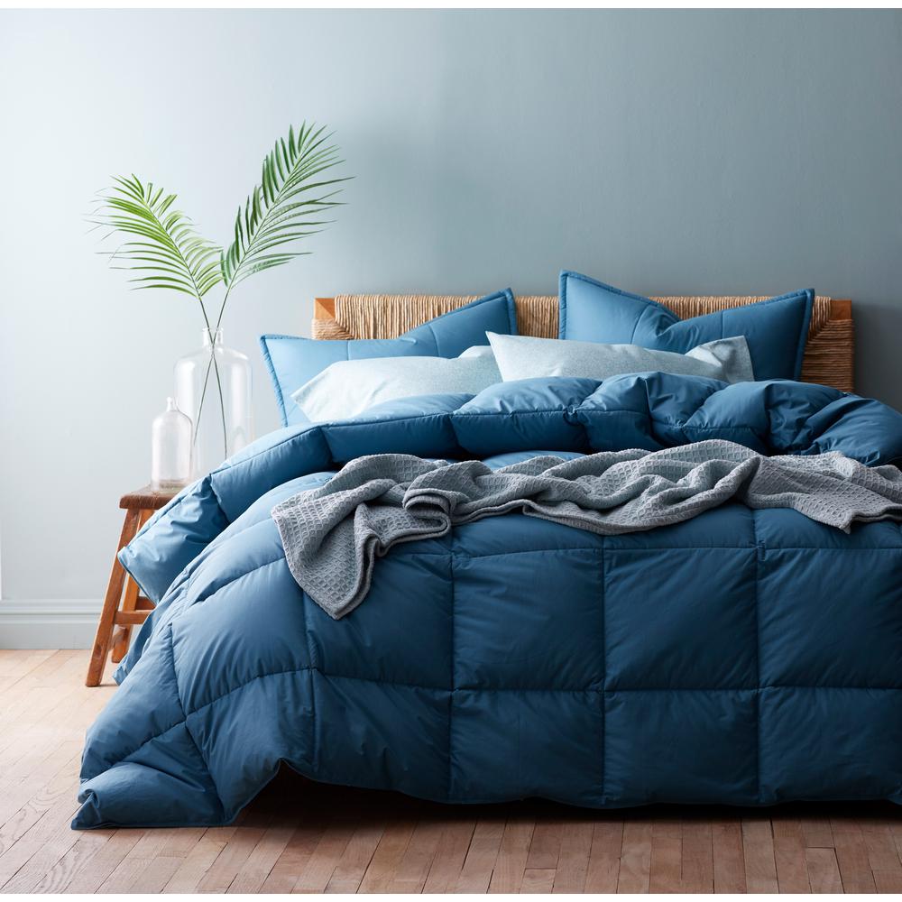 The Company Store Lacrosse Light Warmth Smoke Blue Twin Xl Down Comforter C3f3 Lt Smk Blue The Home Depot