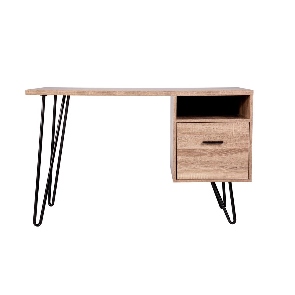 Onespace Graham Walnut Writing Desk With Hairpin Legs 50 1801wn