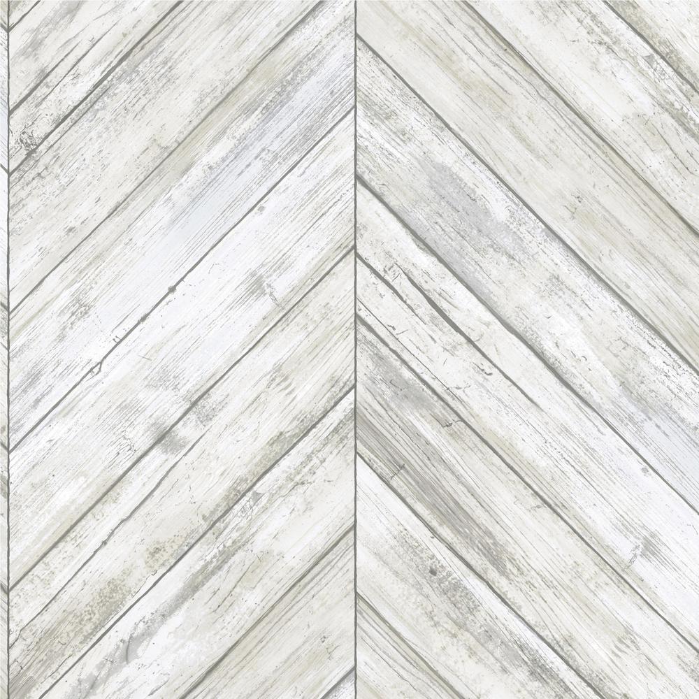 RoomMates 28.18 sq.ft. Herringbone Wood Boards Peel and ...