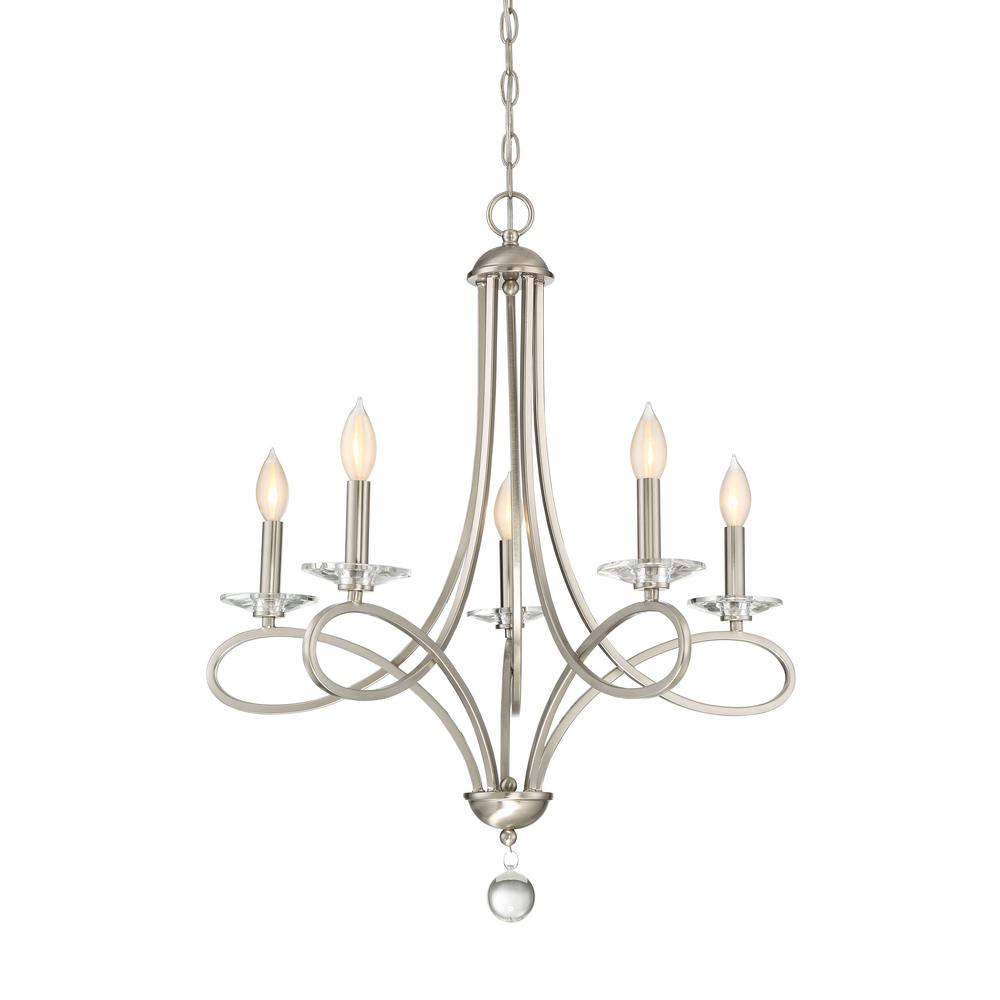 Filament Design 5-Light Brushed Nickel Chandelier-CLI-SH473984 - The ...