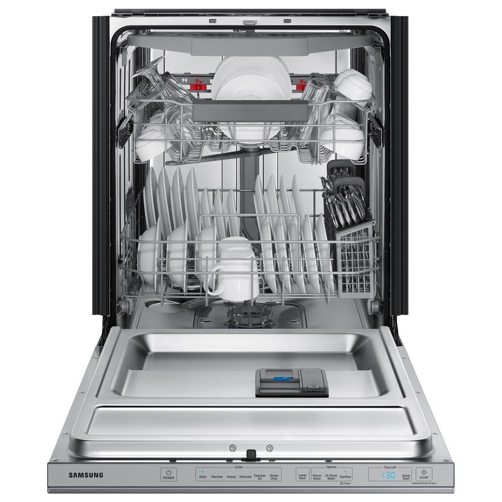small stainless steel dishwasher