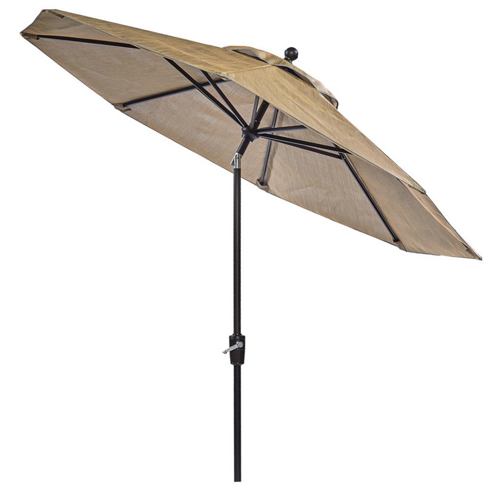 Dali 9 Ft Aluminum Market Sunbrella Auto Tilt Patio Umbrella In