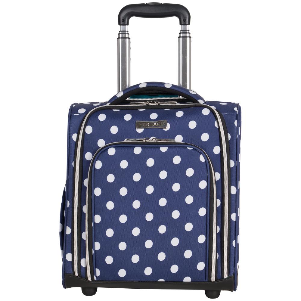 Heritage Travelware Albany Park 28 600d Polka Dot Polyester Expandable 4-wheel Spinner Checked Luggage Navy