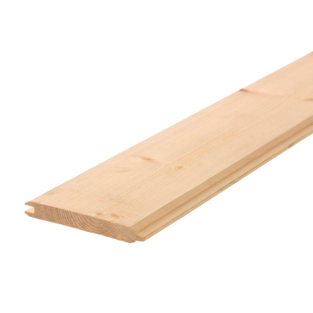 1 In X 6 8 Ft Pine Tongue And Groove Board 748005 The Home Pine Tongue And Groove Board