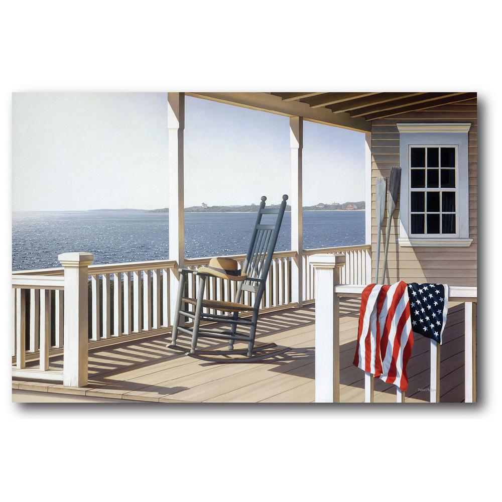 36 in. x 48 in. American Porch Canvas Wall Art-WEB-POL310B - The Home Depot