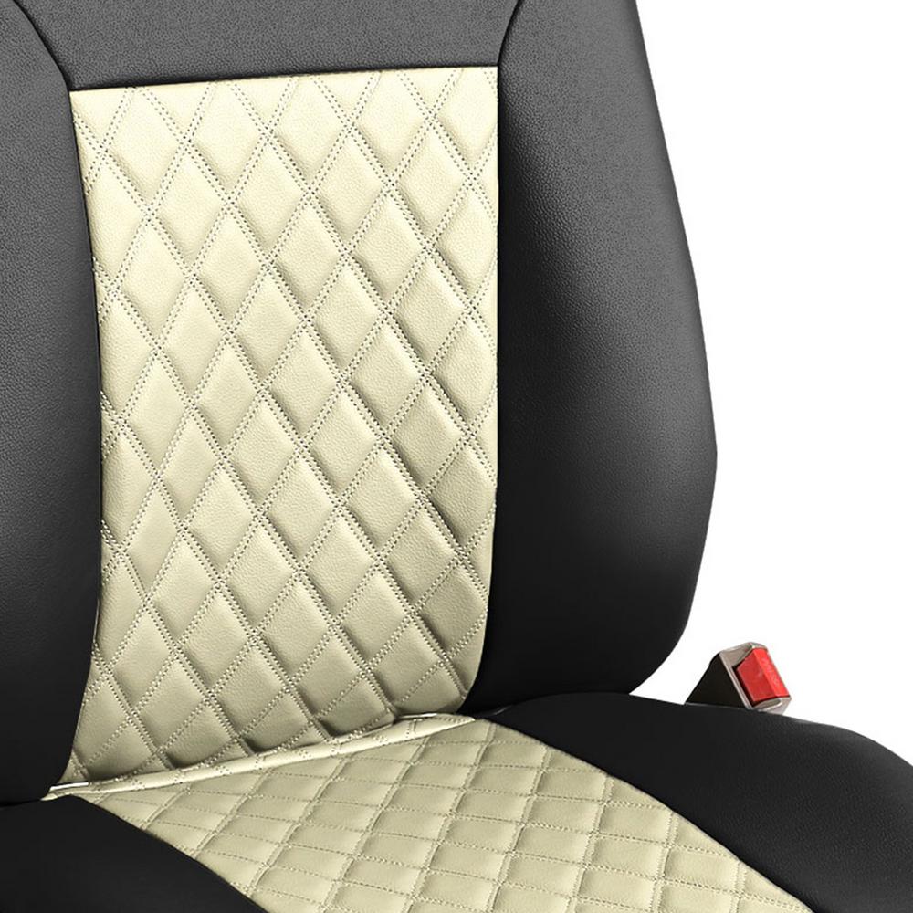 FH Group FB210102 Faux Leather//NeoSupreme Seat Cushion Pad with Front Pocket Front Set Blue Universal Fit for Cars Trucks /& SUVs
