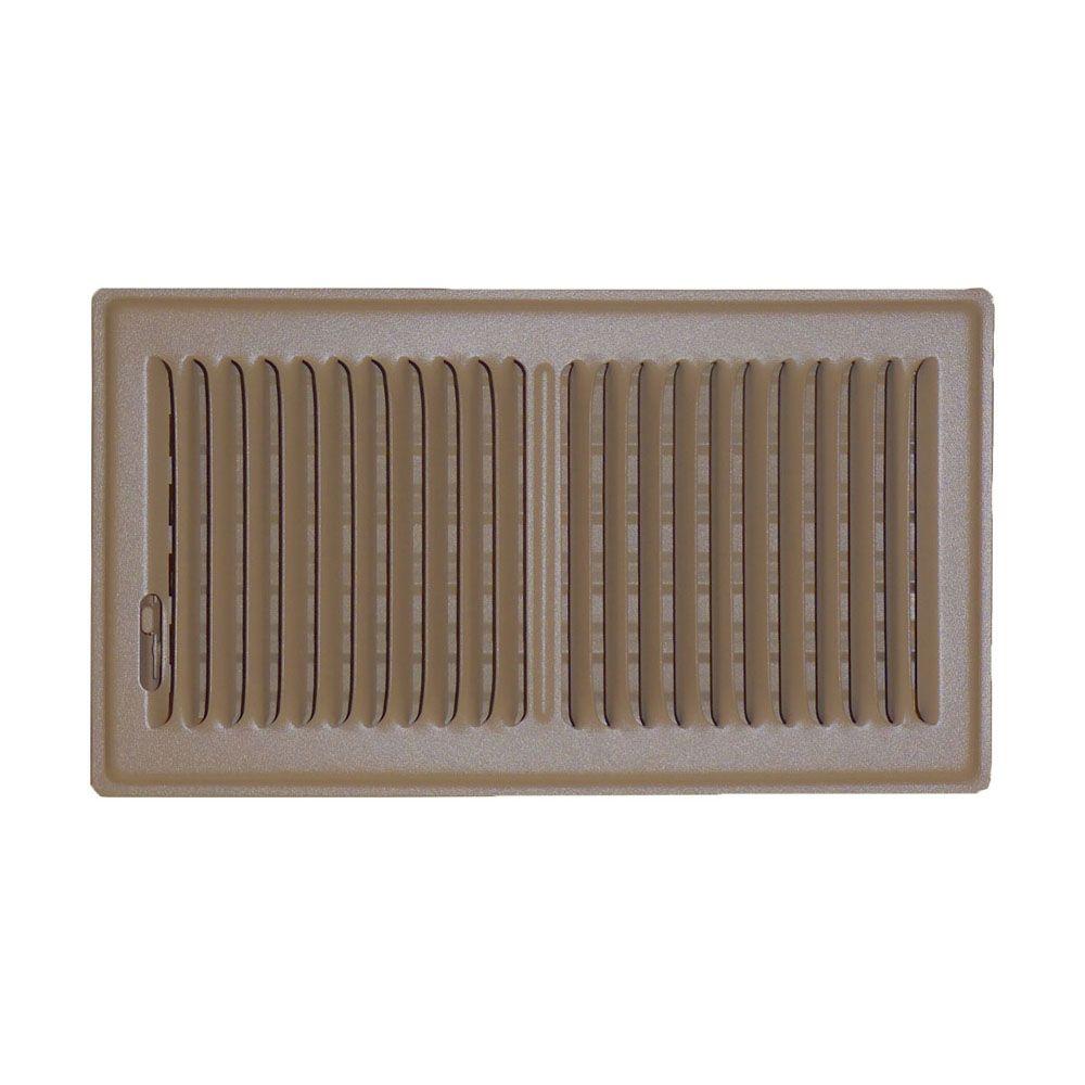 Speedi Grille 6 In X 10 In Floor Vent Register Brown With 2 Way