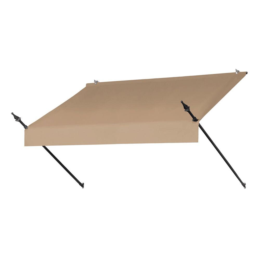 Awnings in a Box 6 ft. Designer Manually Retractable Awning (36.5 in. Projection) in Sand