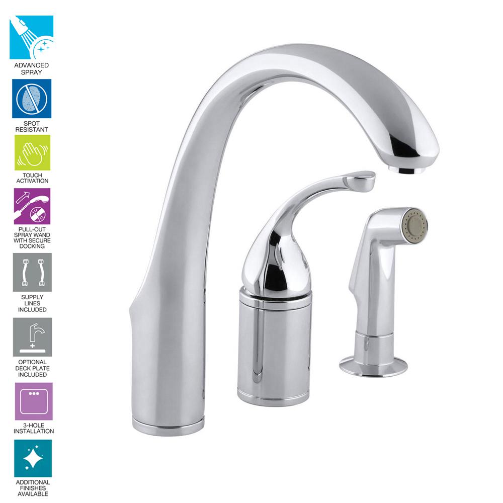 Kohler Standard Kitchen Faucets Kitchen Faucets The Home Depot
