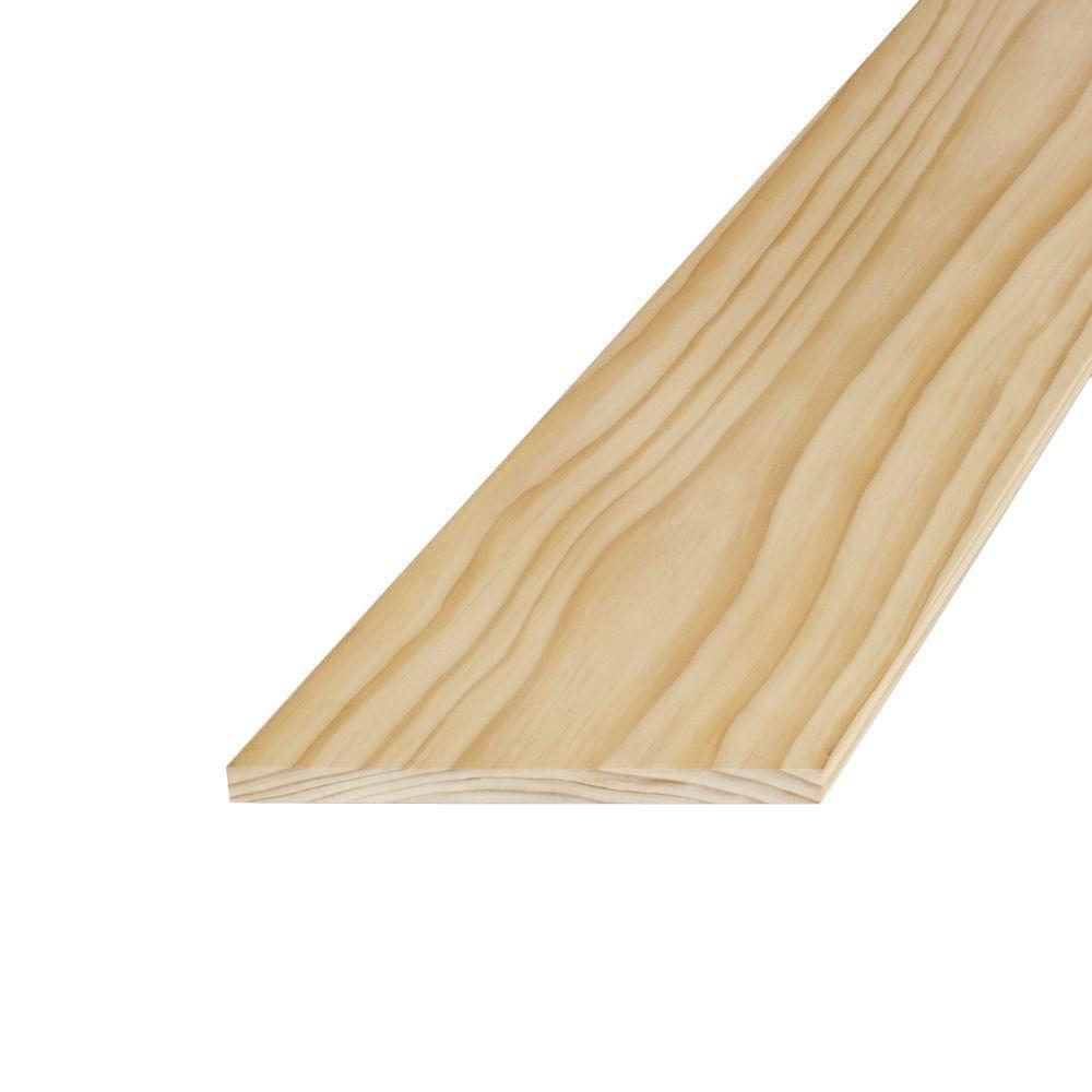 Alexandria Moulding 1 in. x 8 in. x 8 ft. S4S Radiata Pine Board00Q43