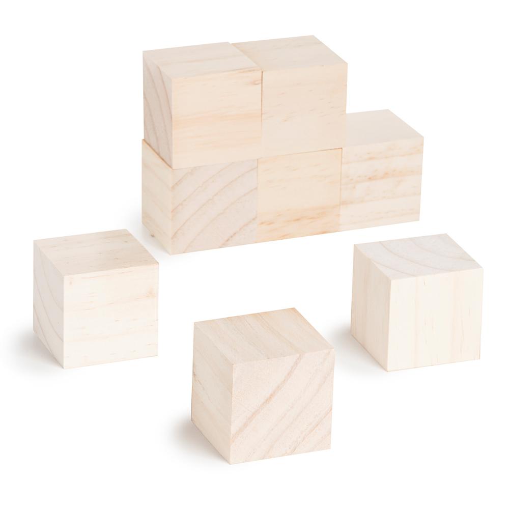 unfinished wooden blocks