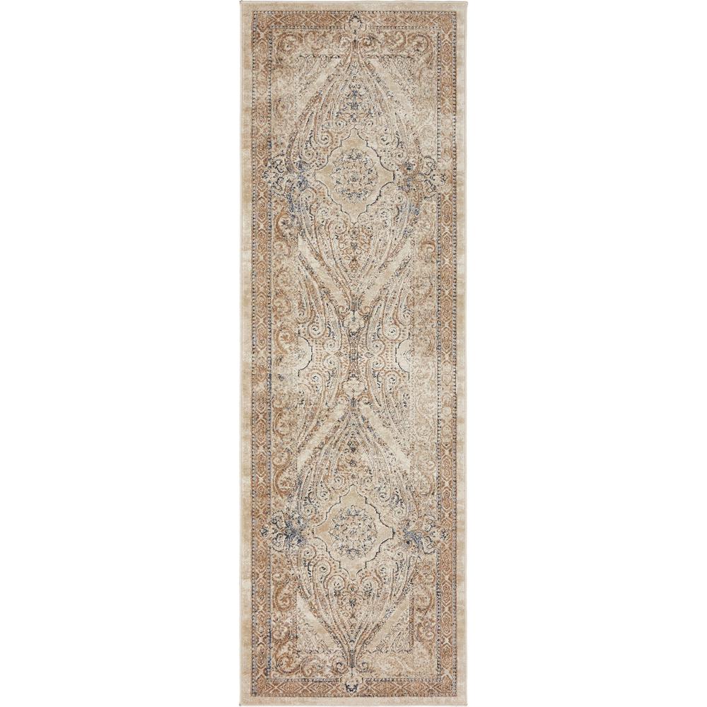 Unique Loom Cau Wilson Beige 2 X 6 7 Runner Rug 3136066