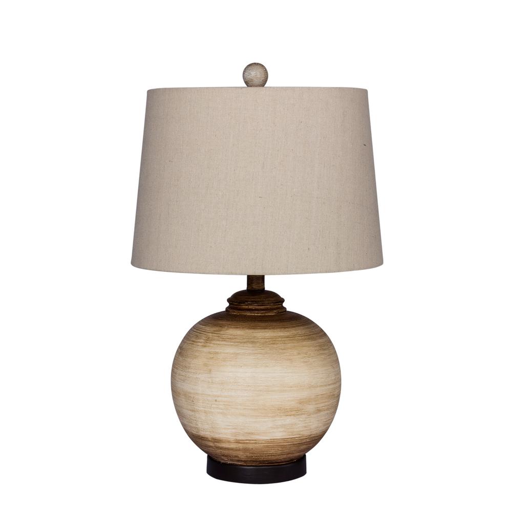 Tone Weathered Resin Urn Table Lamp 