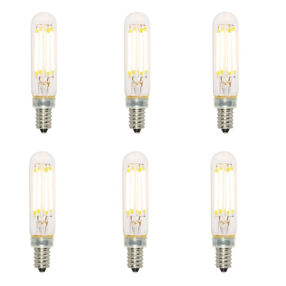 Westinghouse 3316800 40W Equivalent B11 Dimmable Clear Filament Led Light Bulb with Candelabra Base 6 Pack