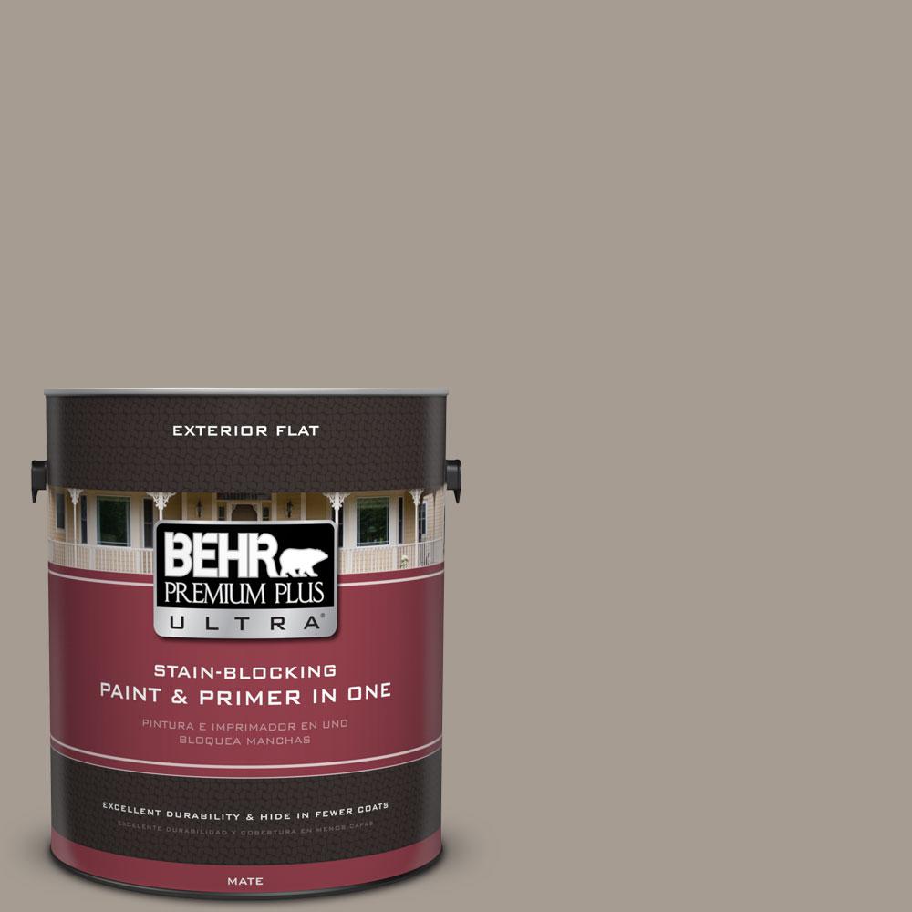 BEHR Premium Plus Ultra 1gal. N2004 Rustic Taupe Flat Exterior Paint