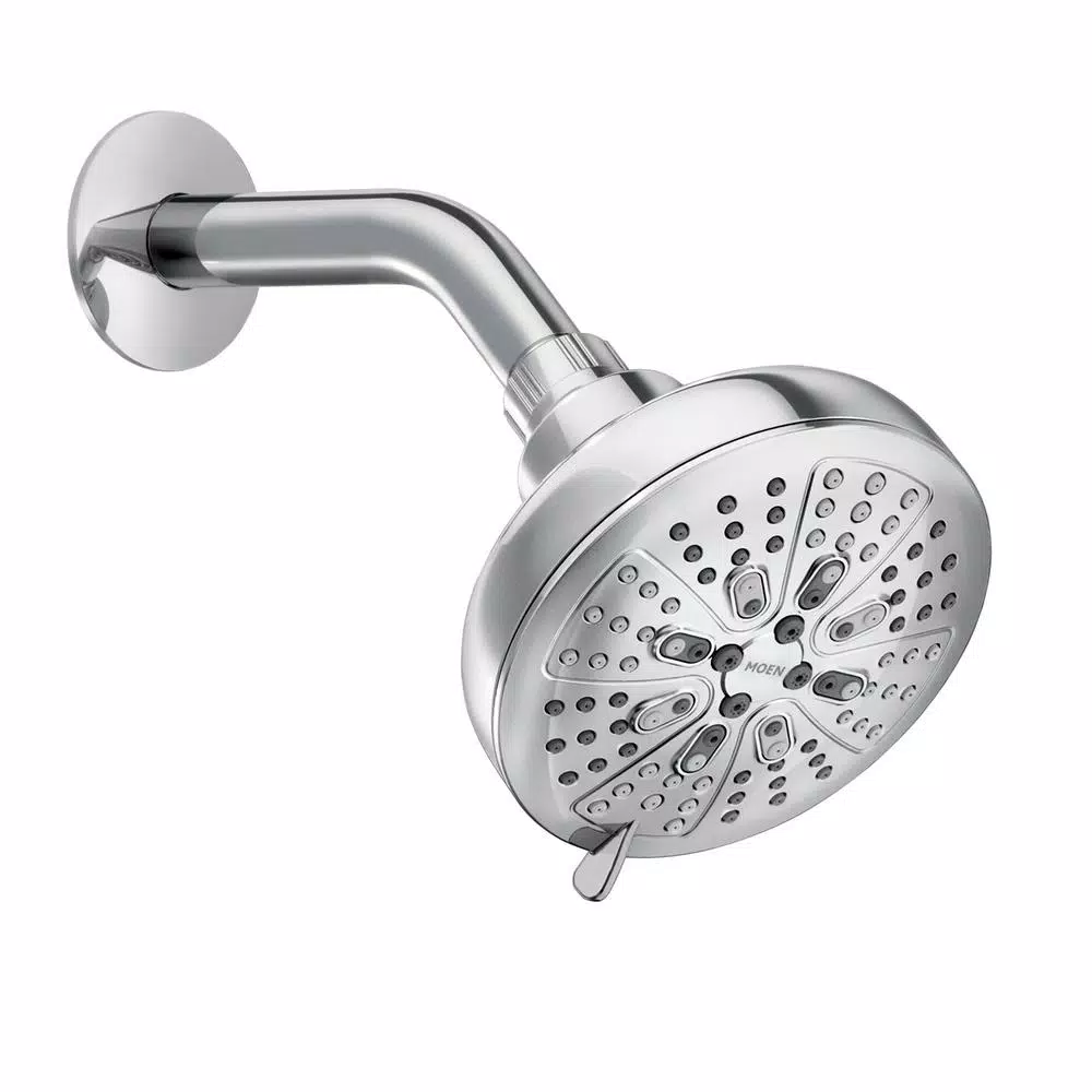 Photo 1 of HydroEnergetix 8-Spray 4.75 in. Single Wall Mount Fixed Adjustable Shower Head in Chrome