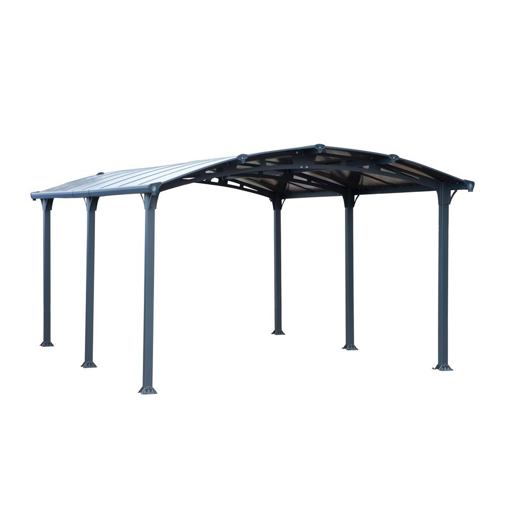 Palram Tucson 5000 12 ft. x 16 ft. Hardtop Garden Gazebo ... on Home Depot Pavilion Kits id=15103