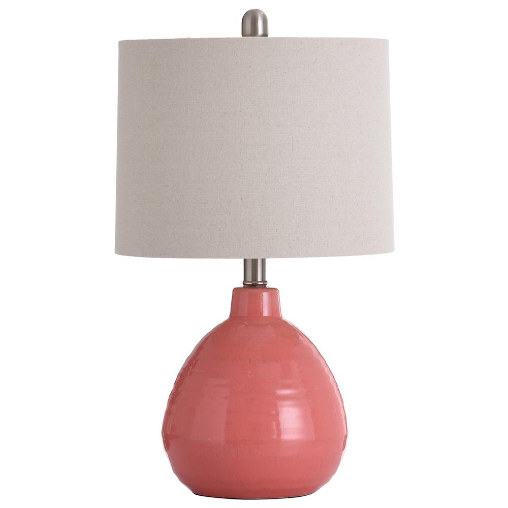dusky pink table lamp