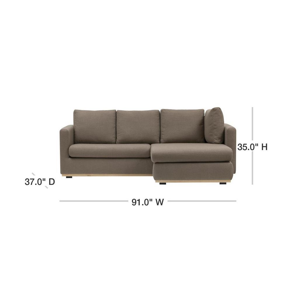 3r Studios Mushroom Grey Sofa With Changeable Left Or Right Facing 3r Studios Mushroom Grey Sofa With